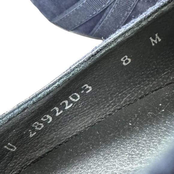 STUART WEITZMAN Blue Suede Bandexsvelt Pointed Toe Pumps 8 - Picture 5 of 5